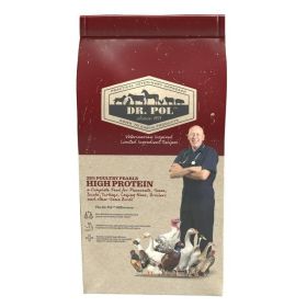 Dr. Pol High Protein 28% Poultry Pearls Gamebird Feed for Young Pheasants, Geese, Ducks, Turkeys, Laying Hens