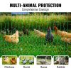 VEVOR Electric Fence Netting, 48" H x 168' L, PE Net Fencing Kit with Posts & Double-Spiked Stakes, Utility Portable Mesh for Chickens, Ducks, Geese