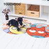 Touchdog Cartoon Shoe-faced Monster Rounded Cat and Dog Mat