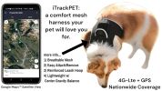 Cat Dog Tracking Collar Mount GPS Realtime Tracker Waterproof Portable Size:M