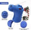 3-in-1 Interactive Dog Chew Toy with Brush and Rope