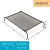 50"D x 31"W x 8"H Dog Bed Gray