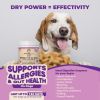 Probiotics for Dogs & Puppies Extra Strength 9 Species 5 Billion CFU per Scoop of Dog Probiotics and Digestive Enzymes for Dogs Support Fiber for Dogs