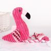 Plush Flamingo Pet Squeaky Toys for Small Dogs Clean Teeth Puppy Dog Chew Toy Squeak Pets Accessories Dog Supplies Octopus Chick