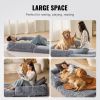 VEVOR Human Dog Bed 72 x48x10in Large Human Size Dog Bed Washable PV Velvet