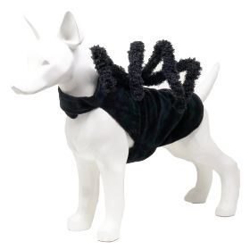 Pet Life 'Creepy Webs' Holiday Spider Pet Dog Costume (Color: Black, size: medium)