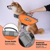 Dog Life Jacket; Reflective Dog Safety Vest Adjustable Pet Life Preserver with Strong Buoyancy and Durable Rescue Handle for Swimming; Surfing; Boatin