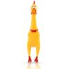 Hot Sell Screaming Chicken Pets Dog Toys Squeeze Squeaky Sound Funny Toy Safety Rubber For Dogs Molar Chew Toys